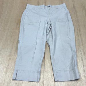 gloria vanderbilt creamy white capri pants women size 10